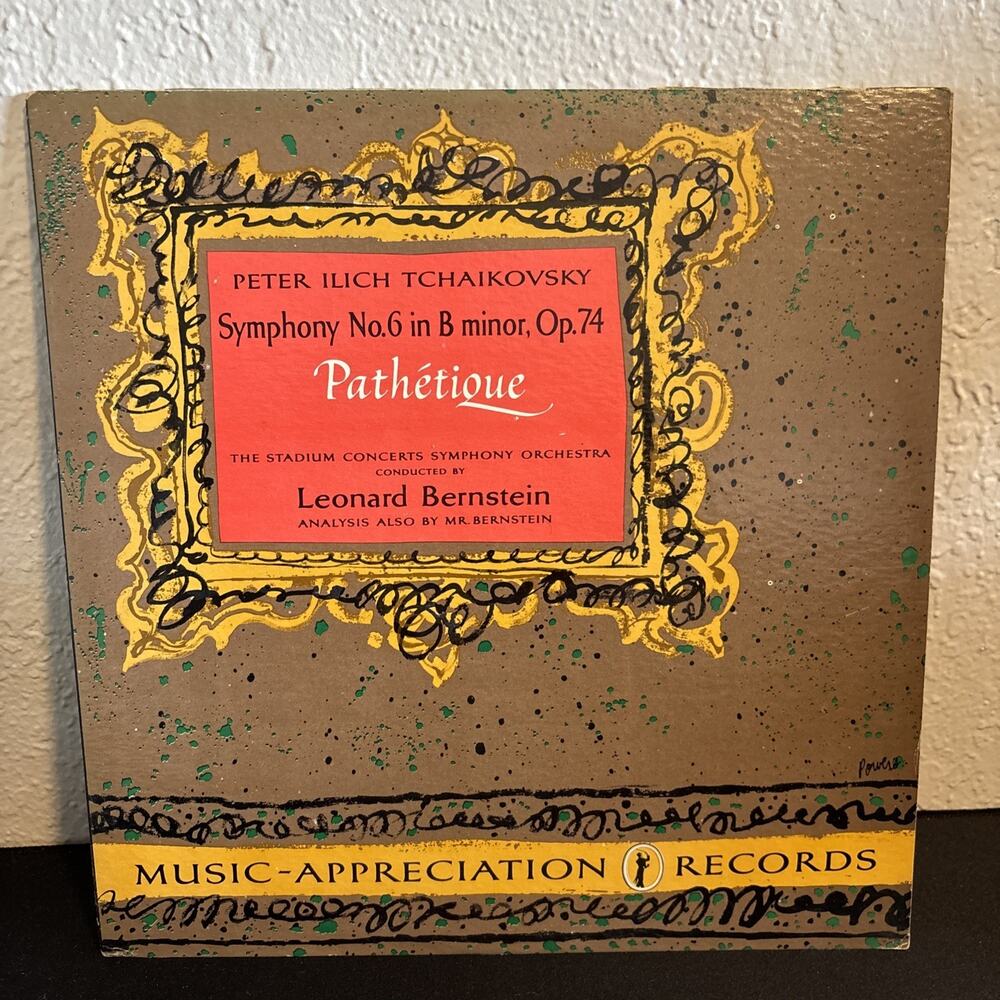 Tchaikovsky Symphony No. 6 Vinyl LP Record Pathétique Leonard Bernstein